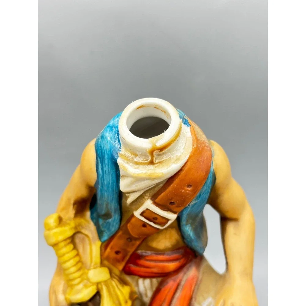 Vintage‎ McCormick Rum Pirate Decanter Set Ceramic Figurines West Indies EMPTY
